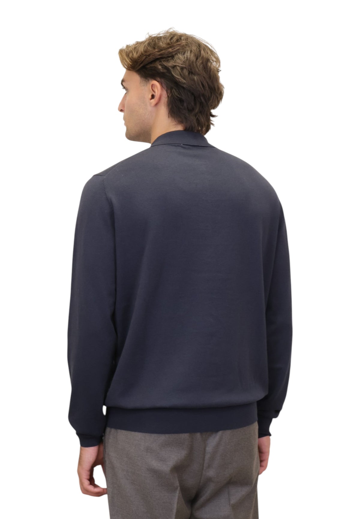 POLO A MANICA LUNGA Blu People Of Shibuya