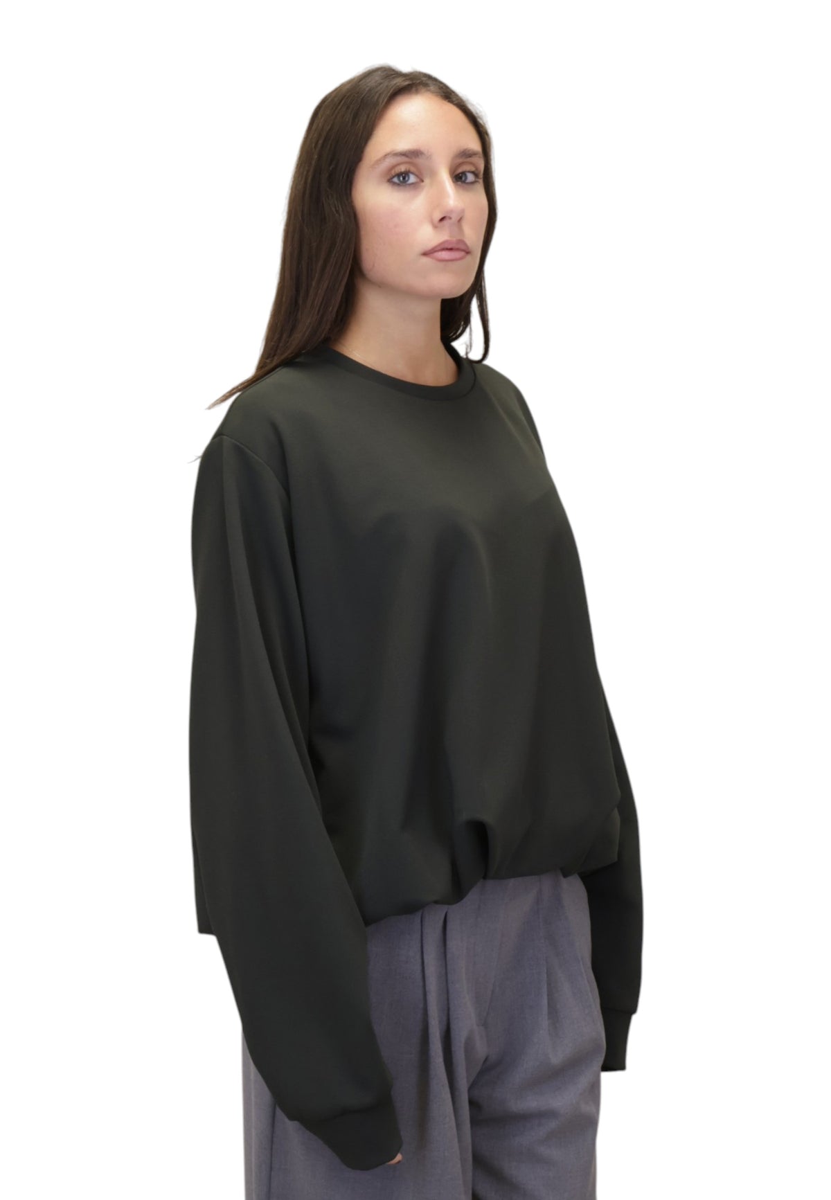 MAGLIE A GIROCOLLO Verde Meimei J