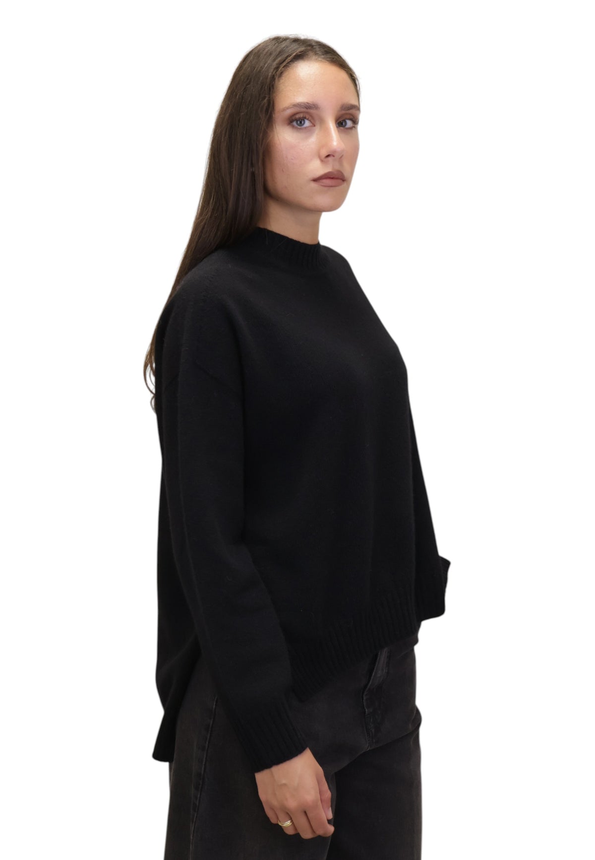 MAGLIE A GIROCOLLO Nero Liviana Conti