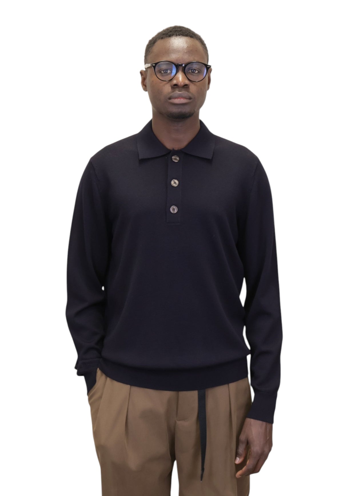 POLO A MANICA LUNGA Blu Jean Paul