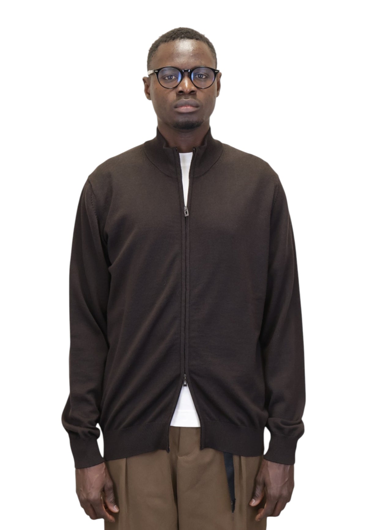 MAGLIE CON ZIP Marrone Jean Paul