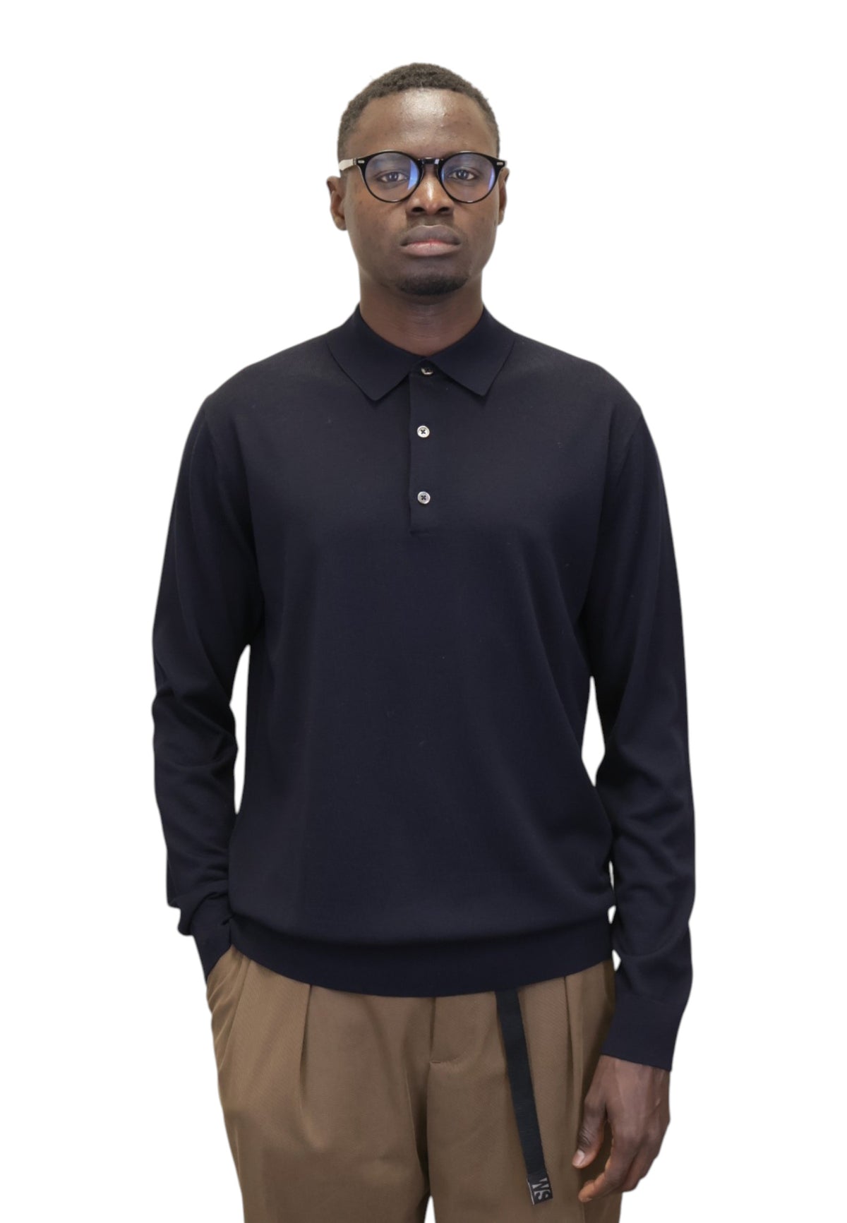 POLO A MANICA LUNGA Blu Jean Paul