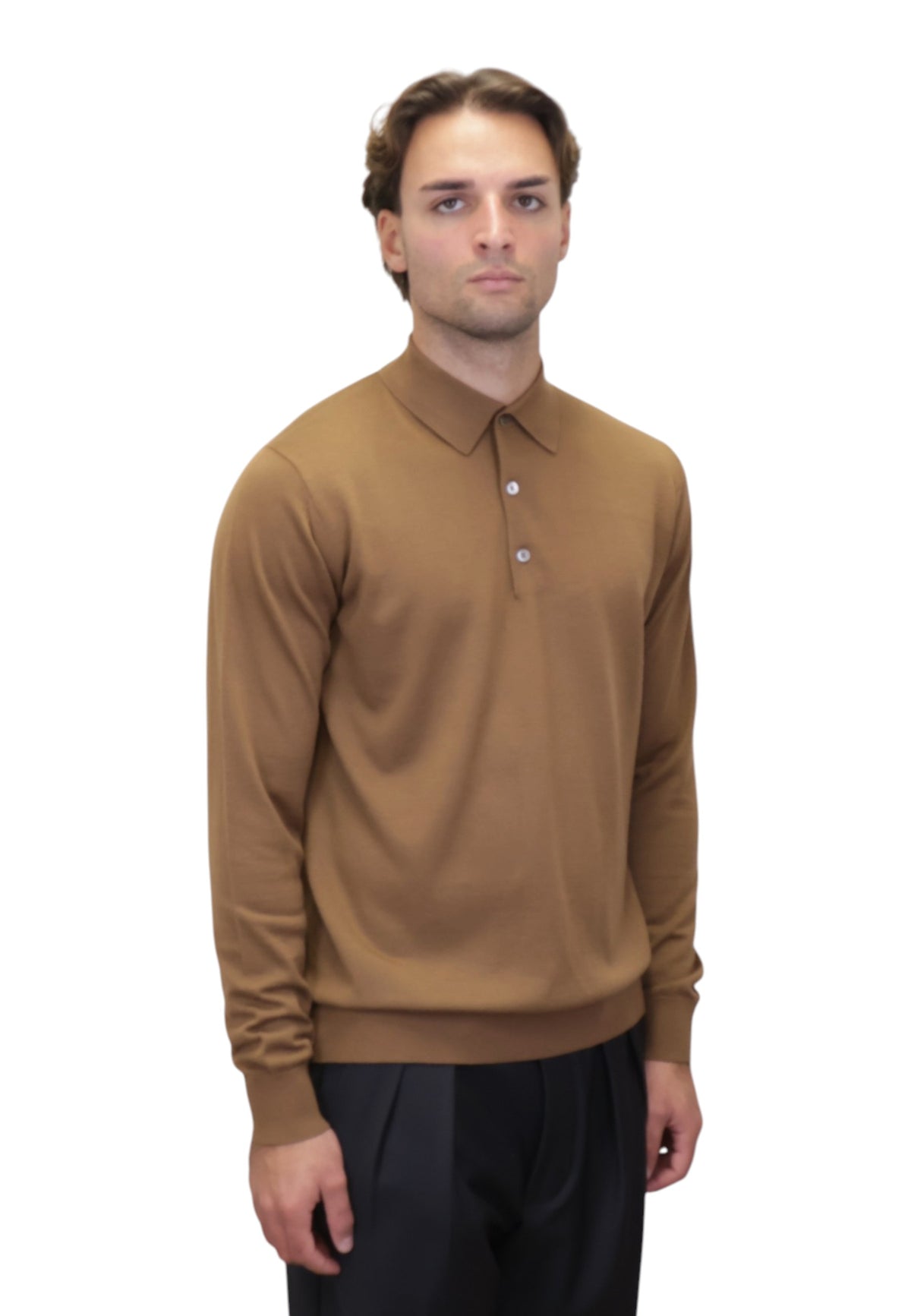 POLO A MANICA LUNGA Beige Jean Paul