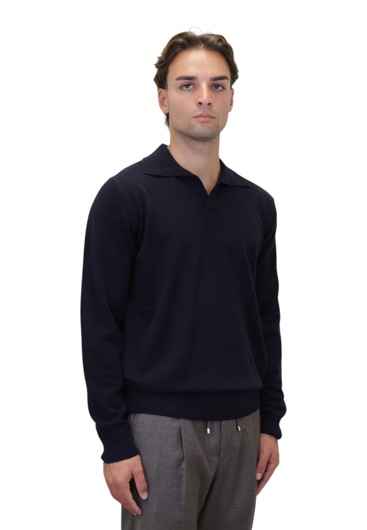 POLO A MANICA LUNGA Blu Jean Paul
