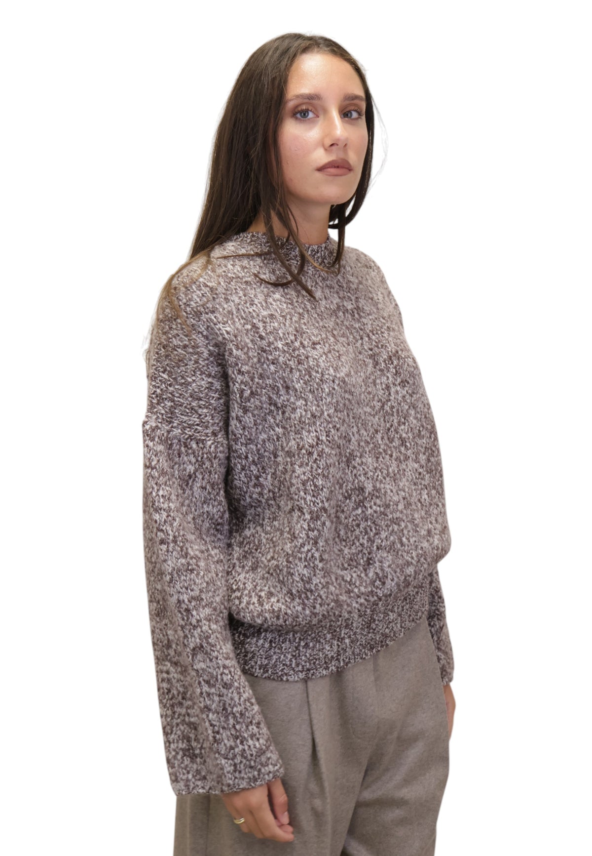 MAGLIE A GIROCOLLO Marrone Solotre