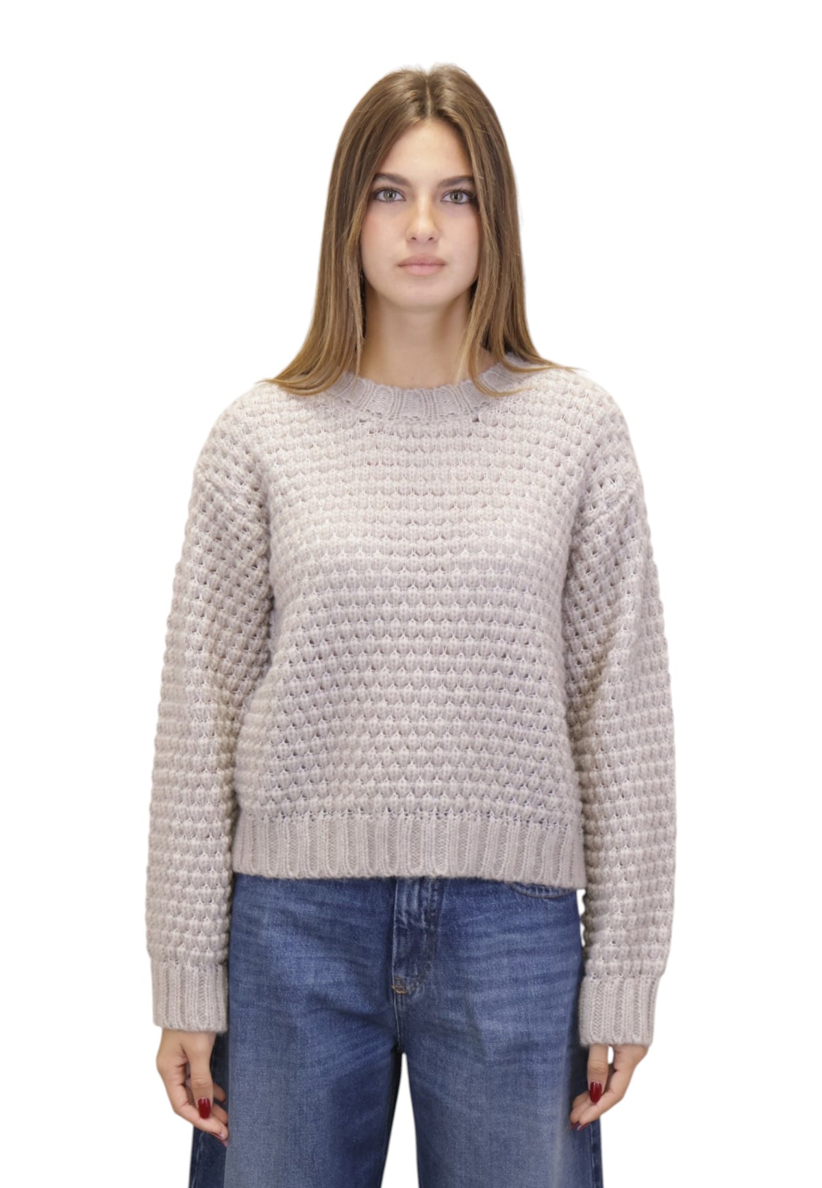 MAGLIE A GIROCOLLO Beige Roberto Collina