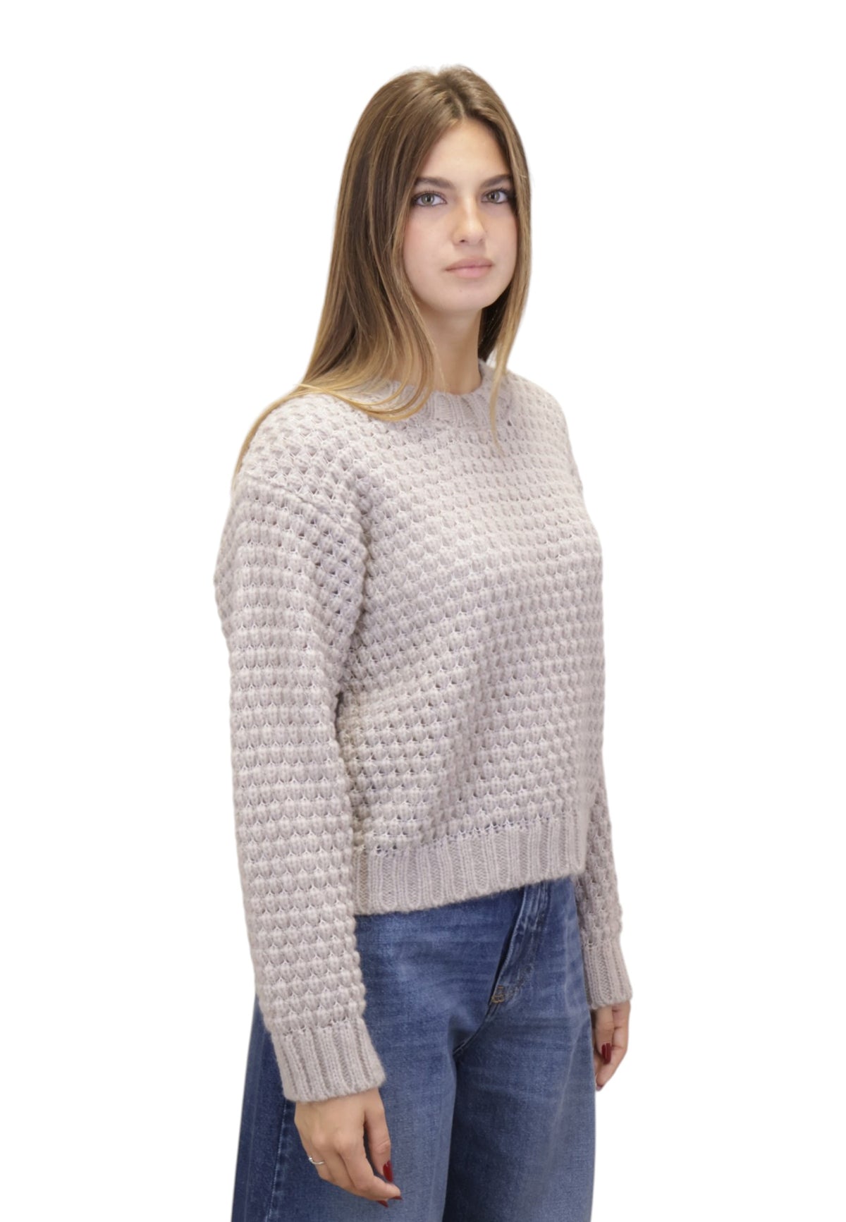 MAGLIE A GIROCOLLO Beige Roberto Collina