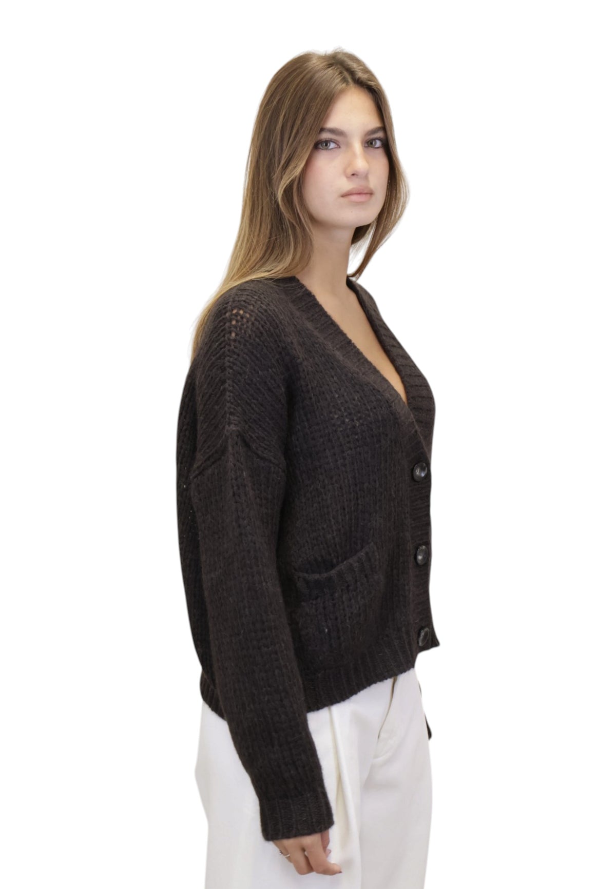CARDIGAN Marrone Roberto Collina