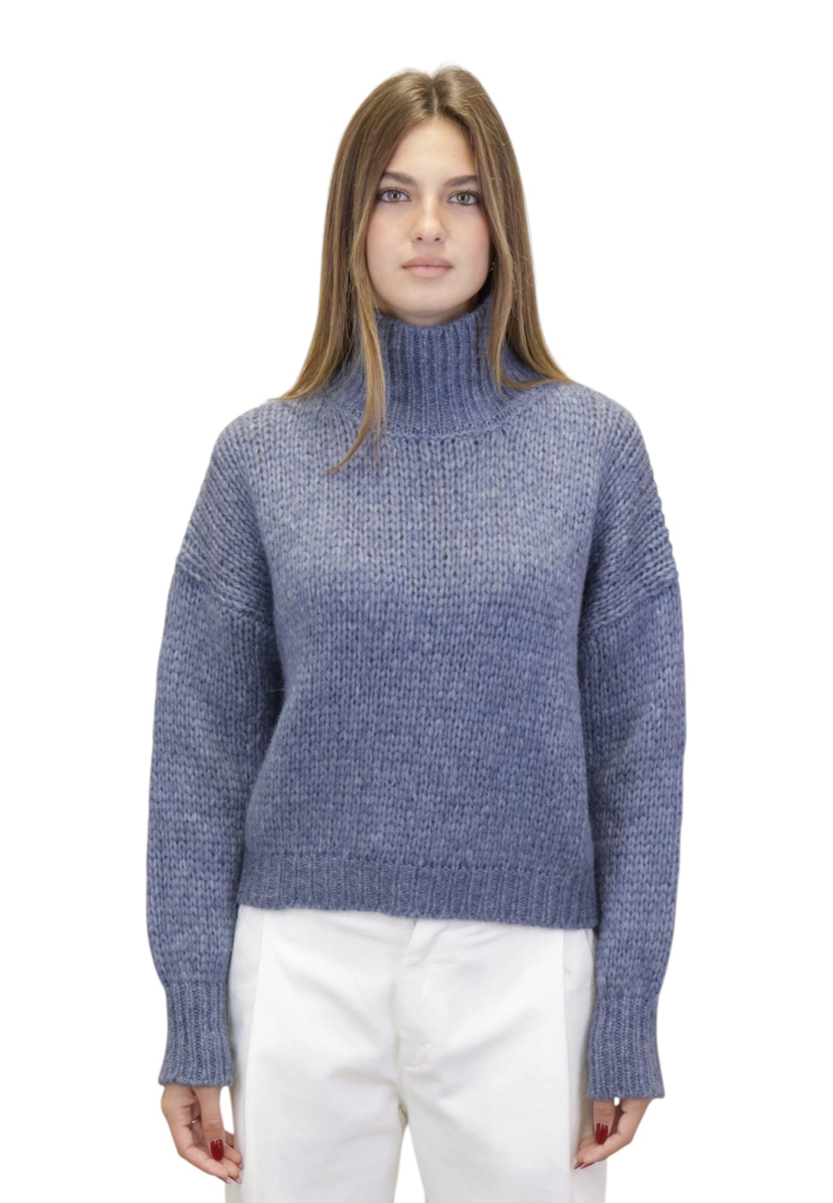 MAGLIE A LUPETTO Azzurro Roberto Collina