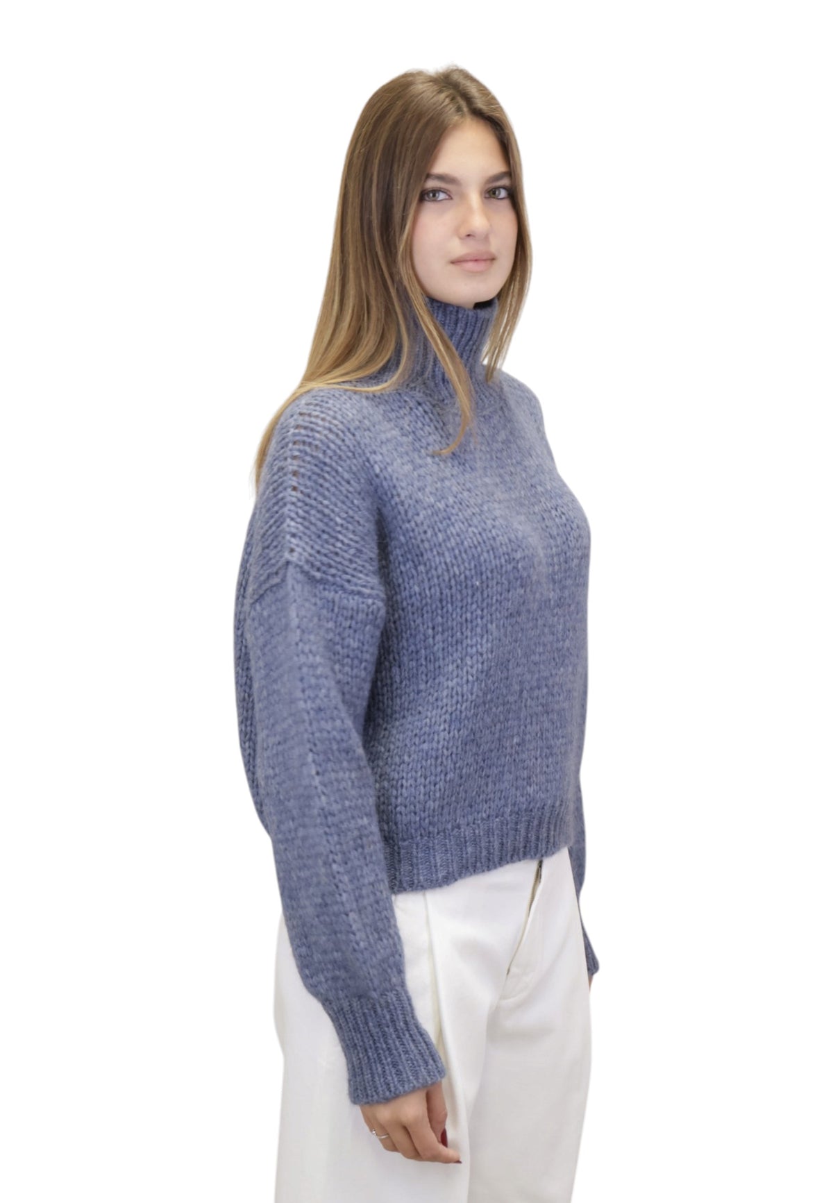 MAGLIE A LUPETTO Azzurro Roberto Collina