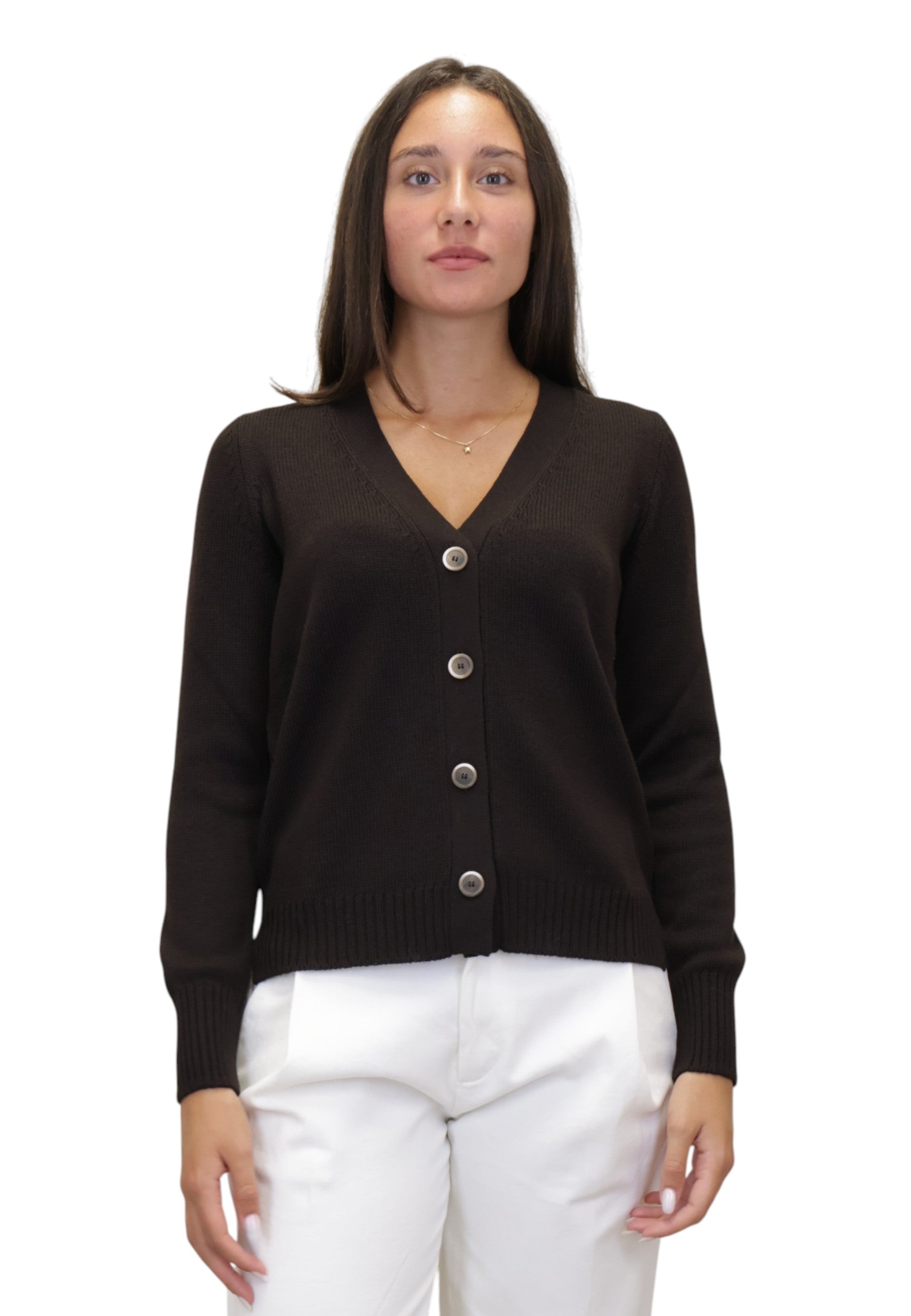 CARDIGAN Marrone Gran Sasso