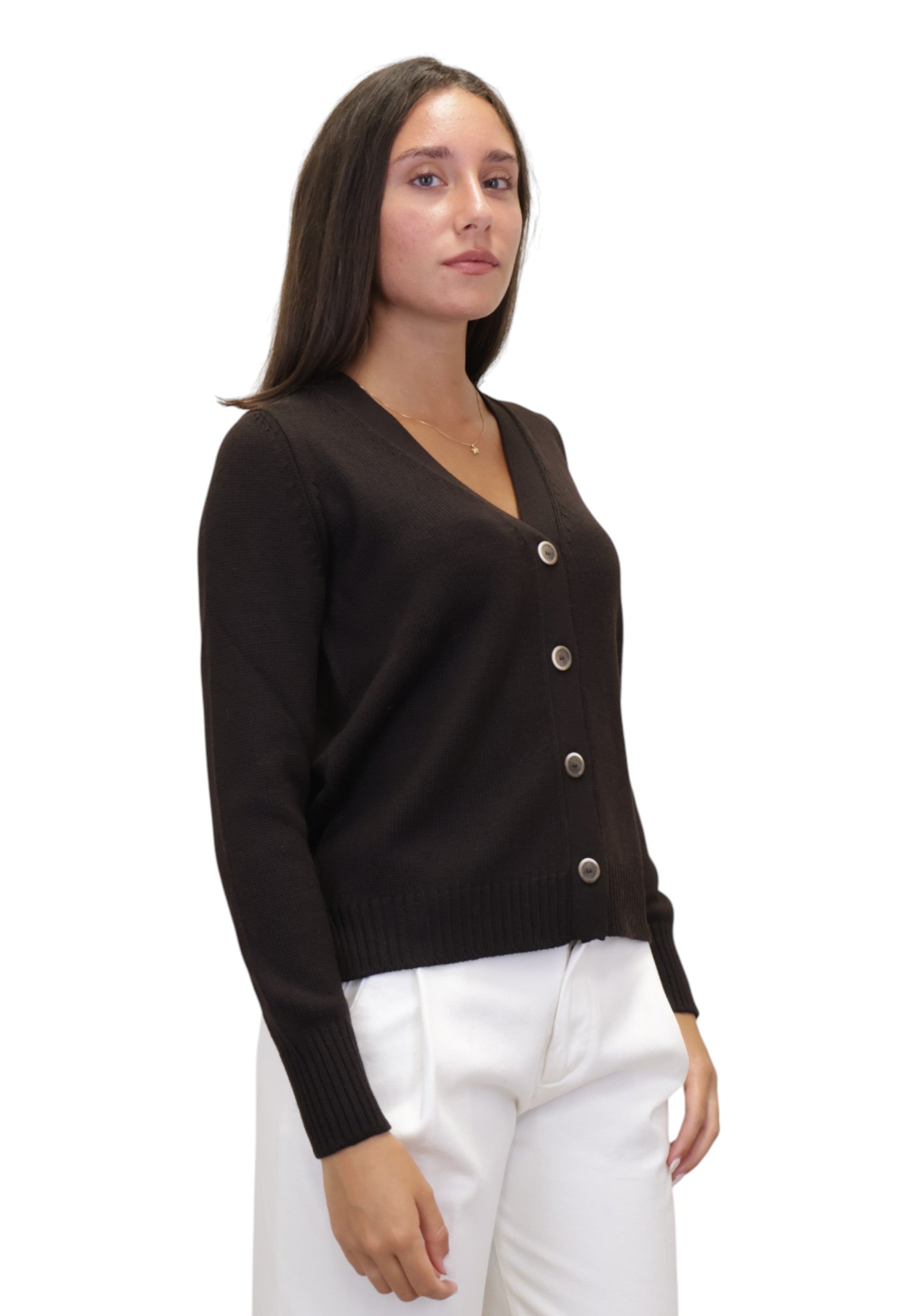 CARDIGAN Marrone Gran Sasso