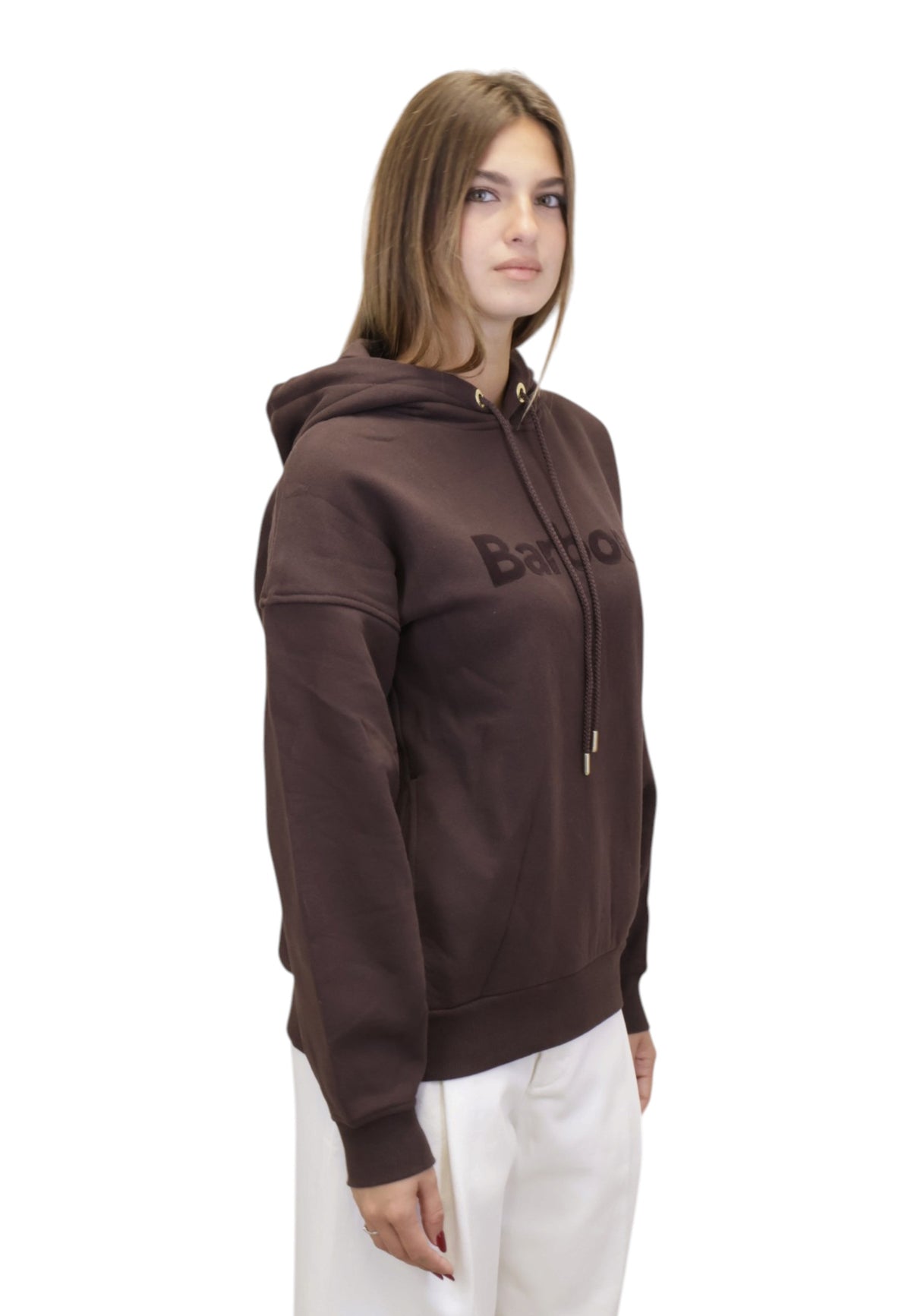 FELPE CON CAPPUCCIO Marrone Barbour
