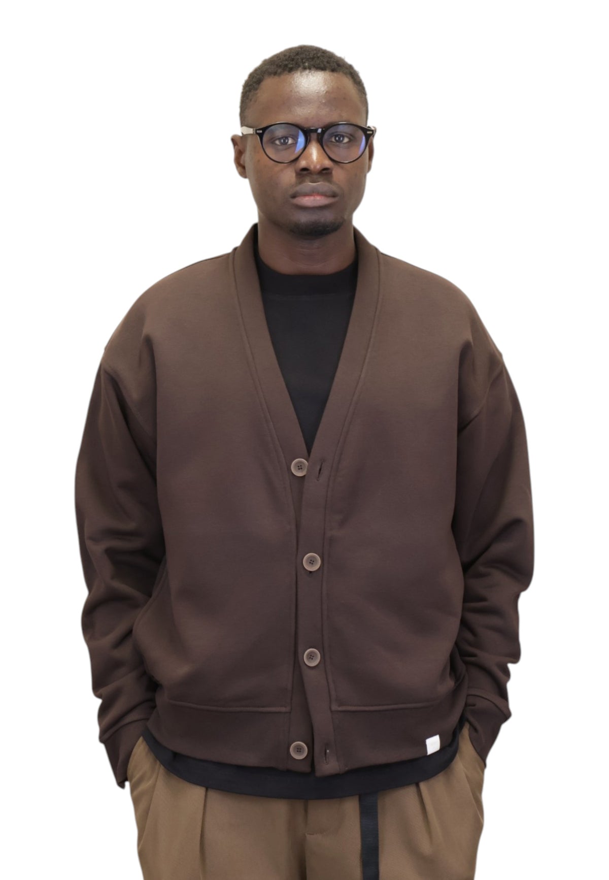 CARDIGAN Marrone Woc