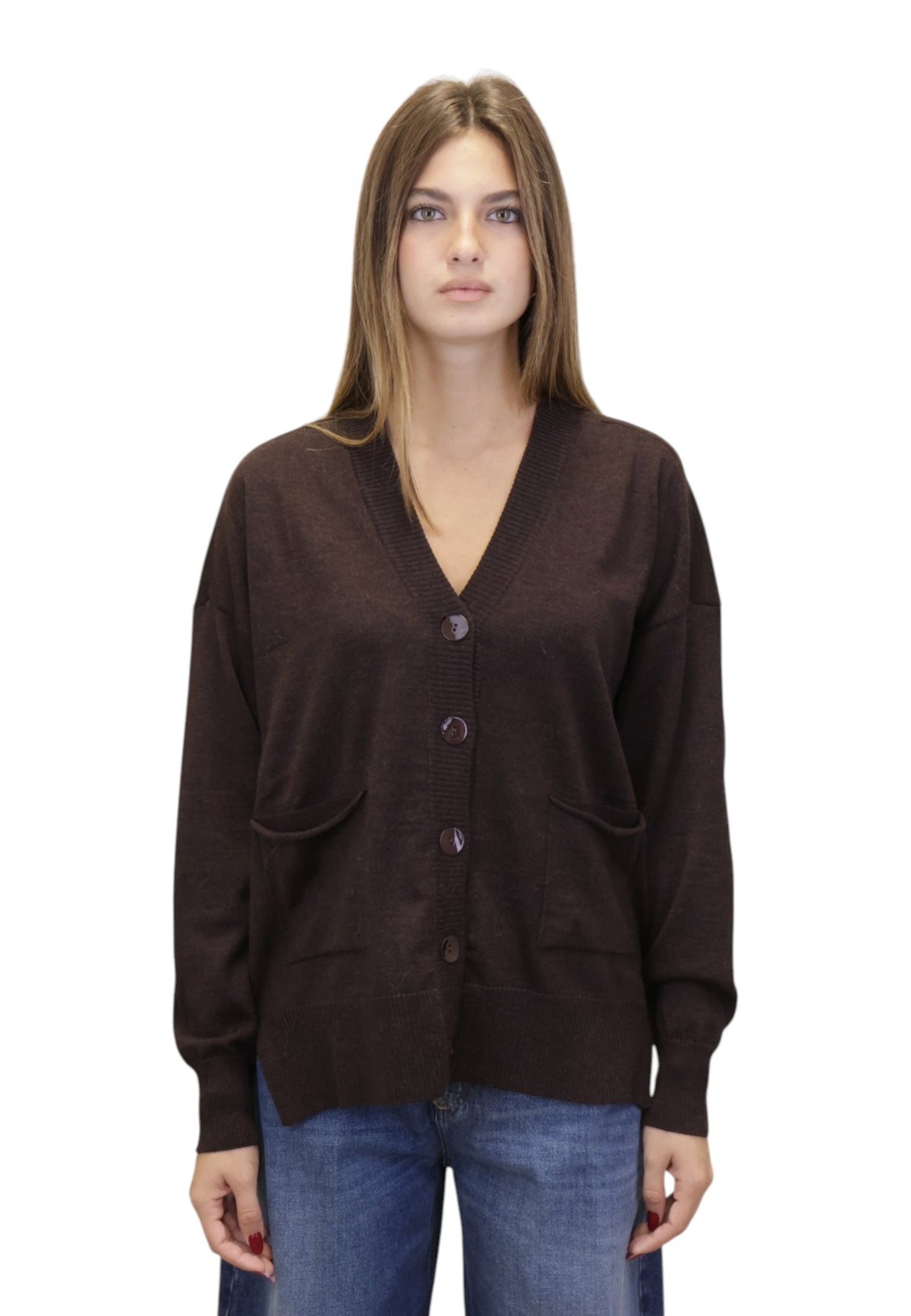 CARDIGAN Marrone Daniele Fiesoli Collezione N_ø1