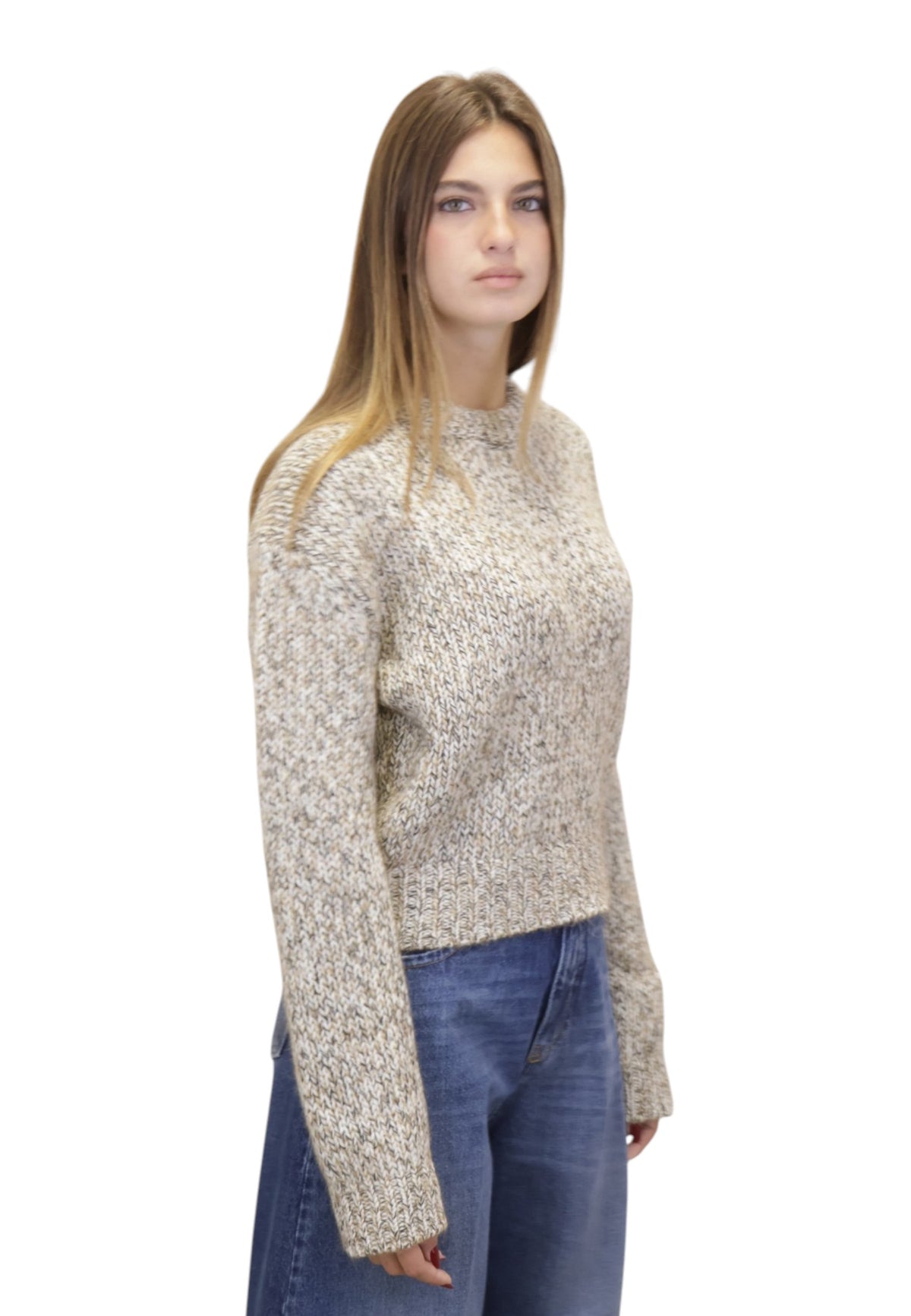 MAGLIE A GIROCOLLO Beige Daniele Fiesoli Collezione N_ø1