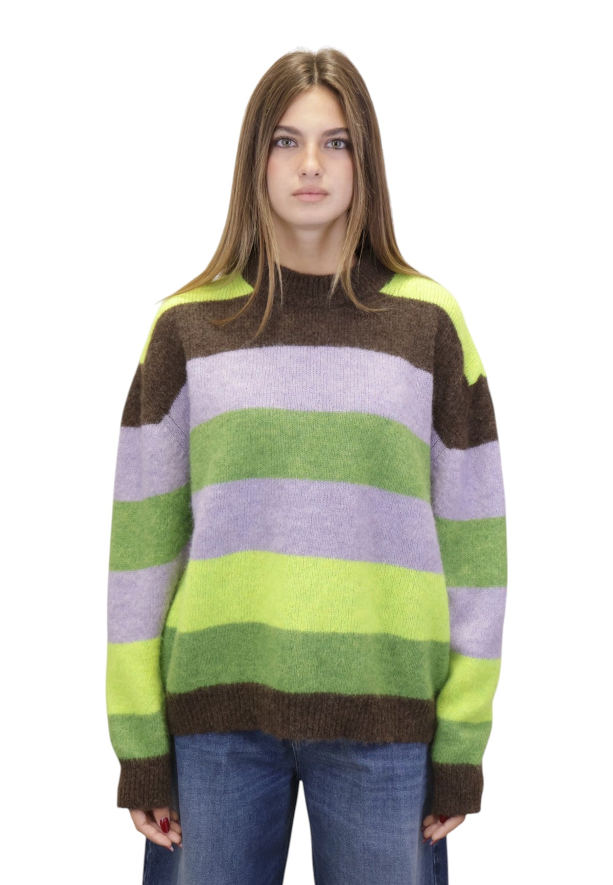 MAGLIE A GIROCOLLO Marrone Daniele Fiesoli Collezione N_ø1