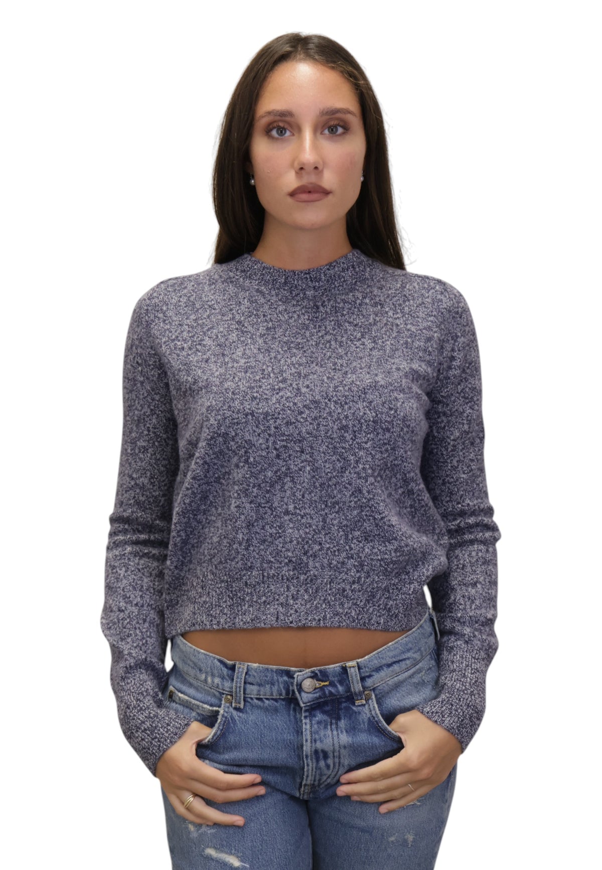 MAGLIE A GIROCOLLO Blu Daniele Fiesoli Collezione N_ø1