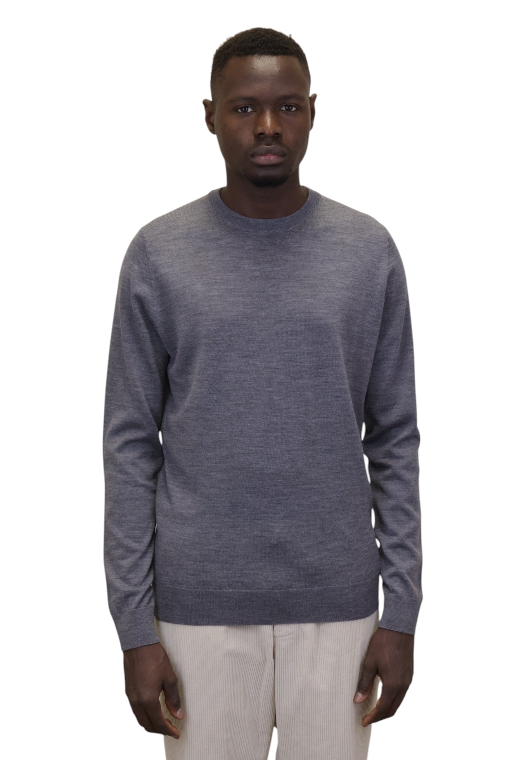 MAGLIE A GIROCOLLO Grigio Della Spiga