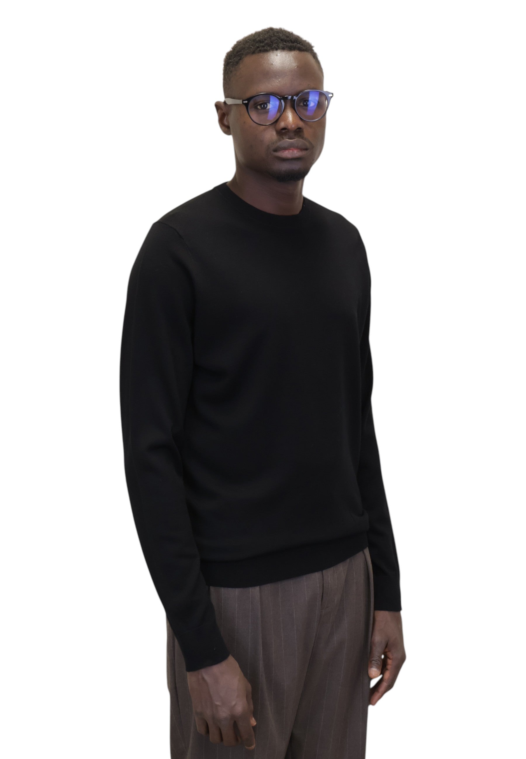 MAGLIE A GIROCOLLO Nero Della Spiga