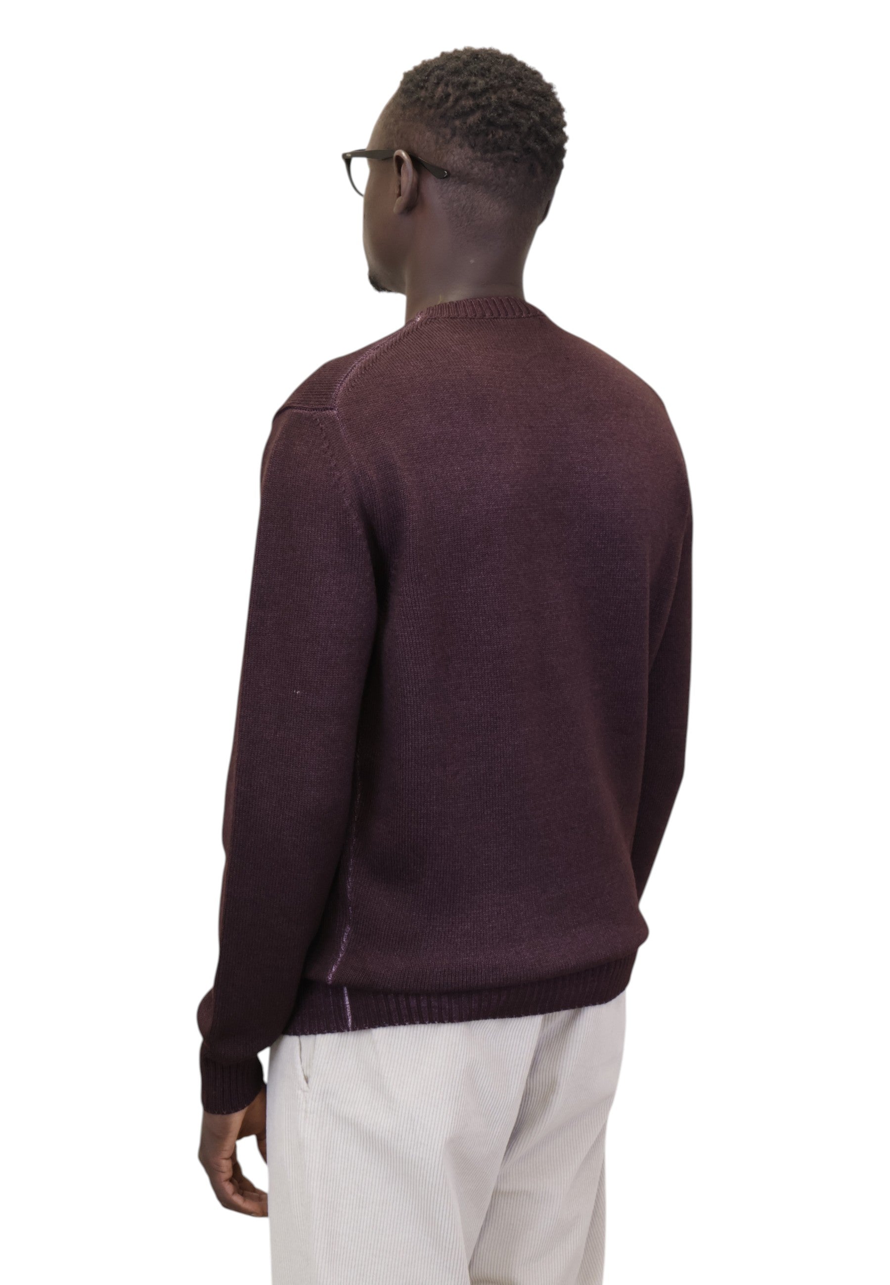 MAGLIE A GIROCOLLO Bordeaux Della Spiga