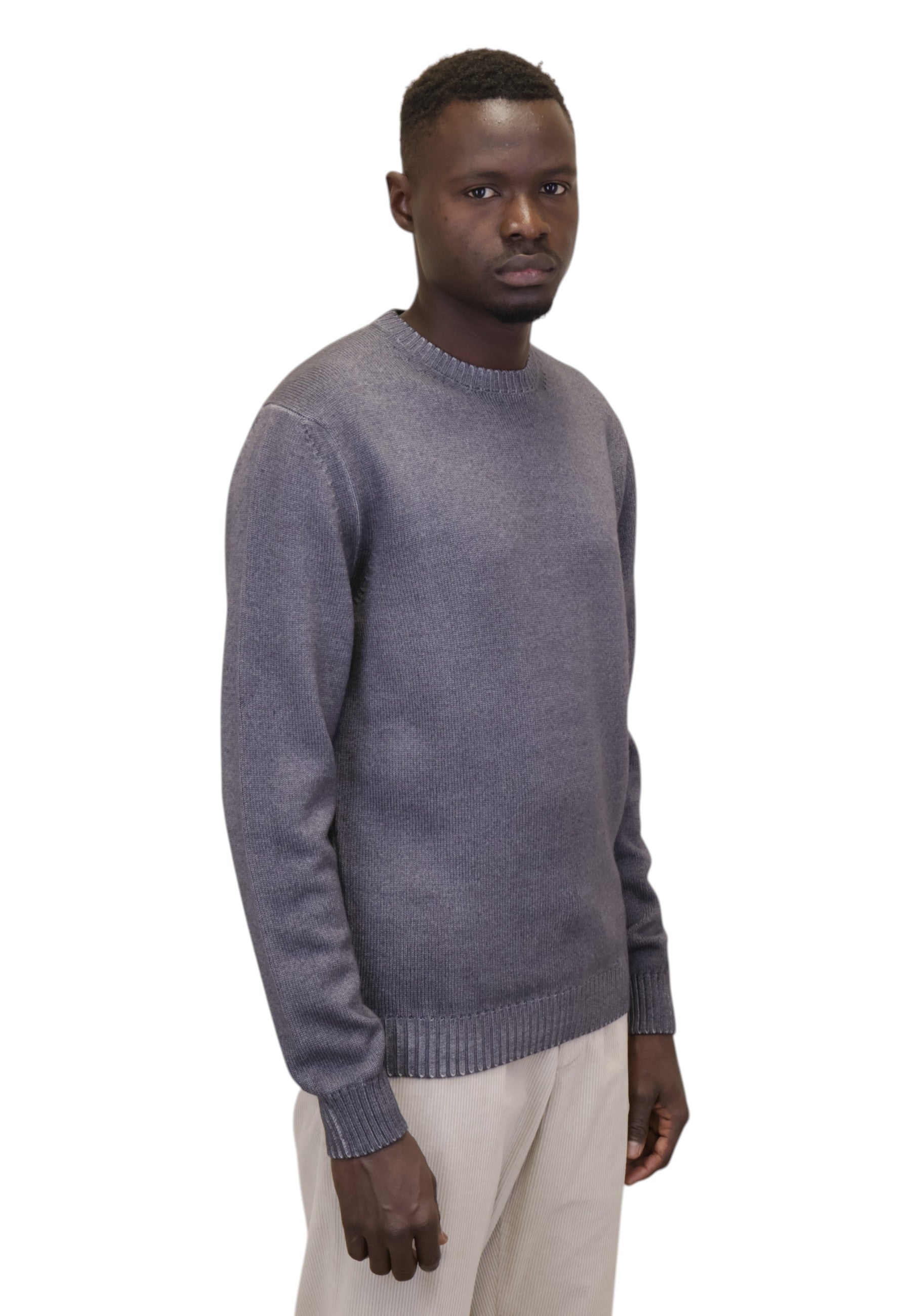 MAGLIE A GIROCOLLO Grigio Della Spiga