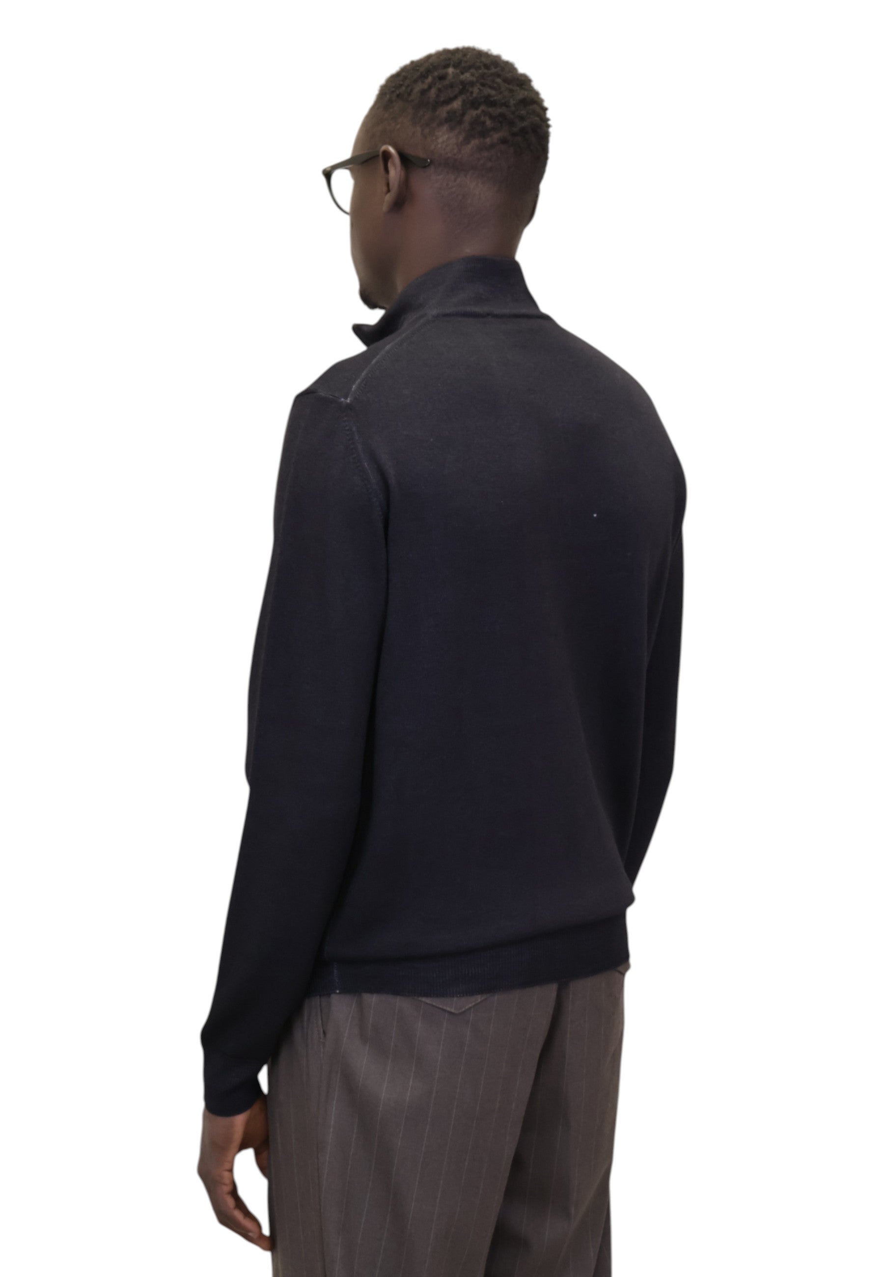 MAGLIE CON ZIP Nero Della Spiga