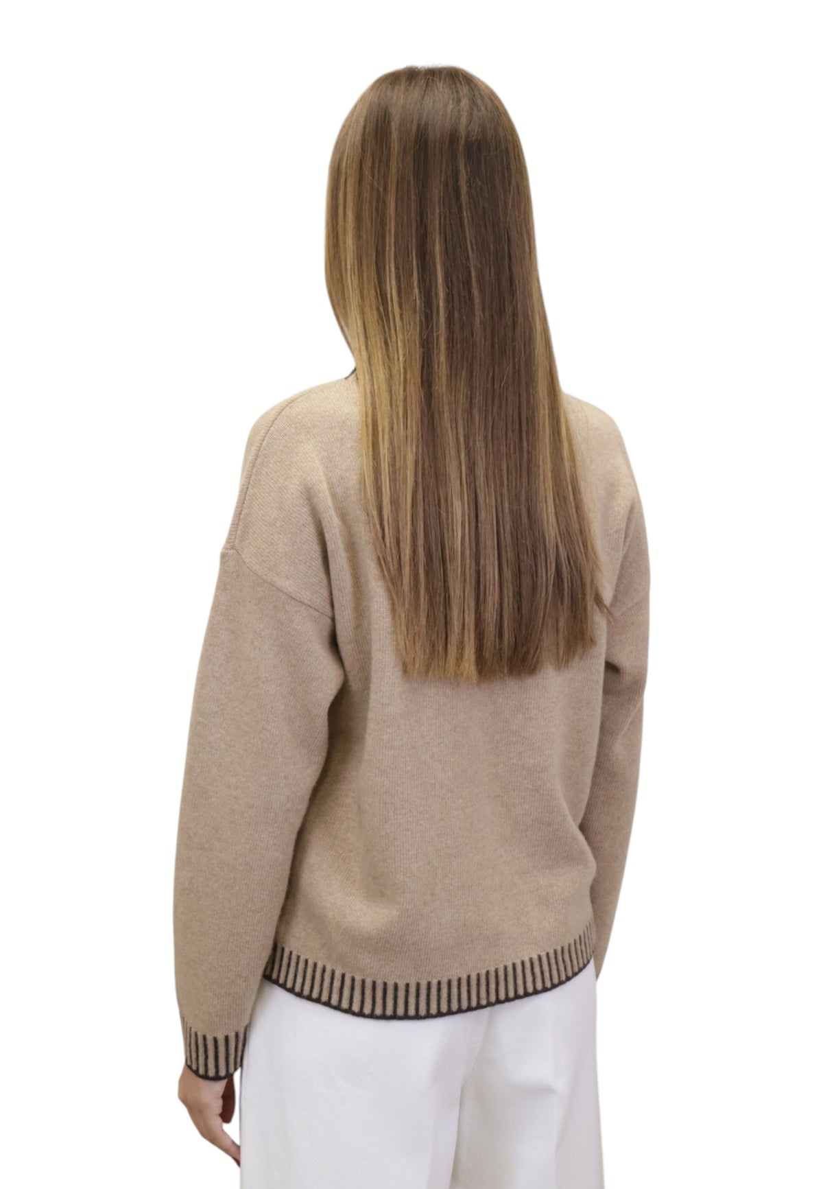 MAGLIE A GIROCOLLO Beige Hekla & Co