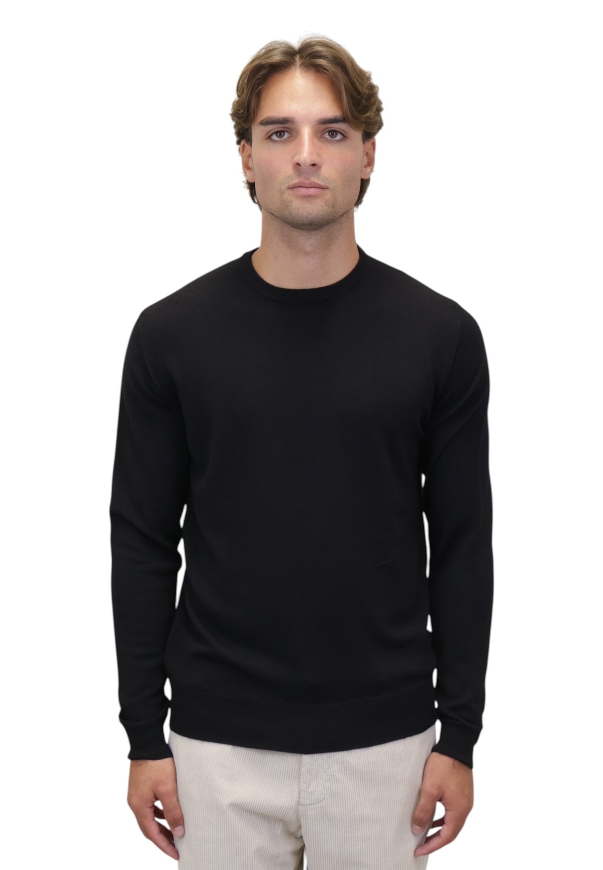 MAGLIE A GIROCOLLO Nero Della Spiga