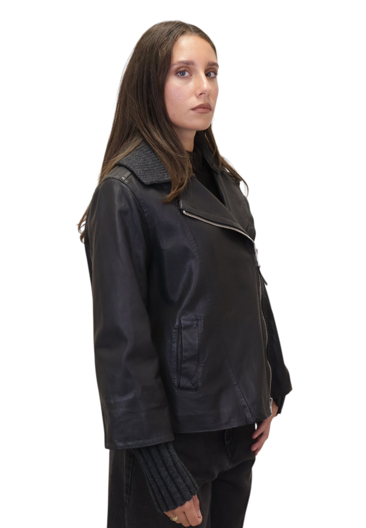 GIACCHE IN PELLE Nero The Jackie