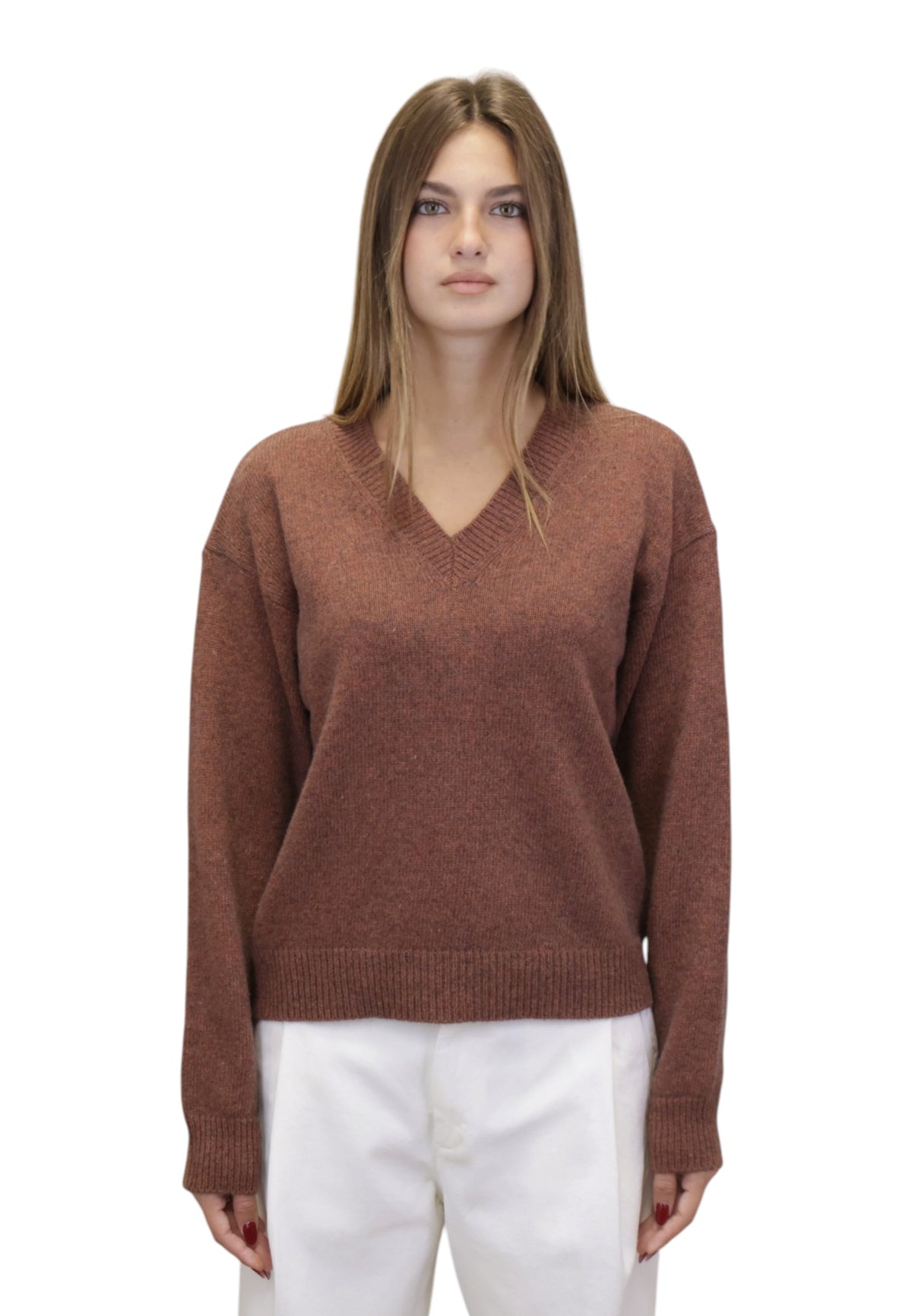 MAGLIE A V Arancione Hekla & Co