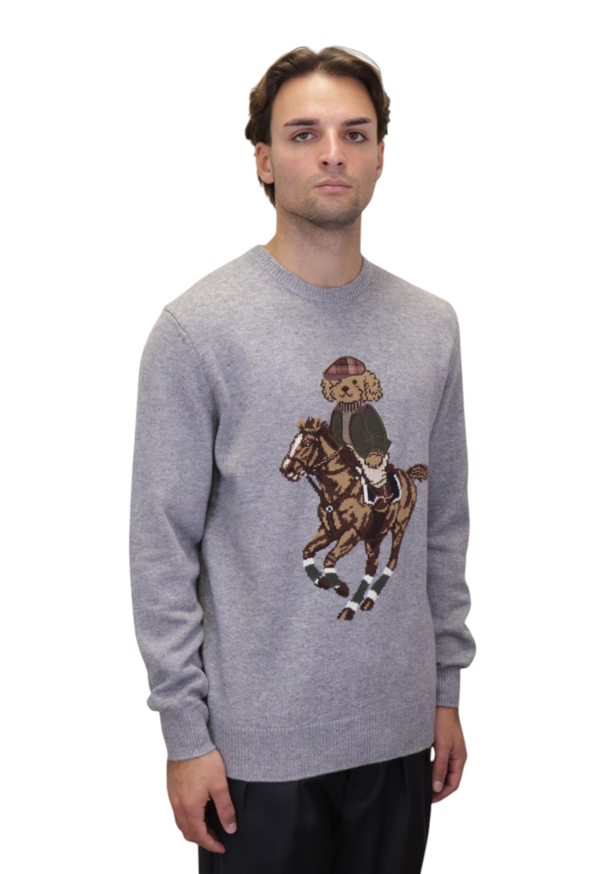 MAGLIE A GIROCOLLO Grigio Mc2 Saint Barth