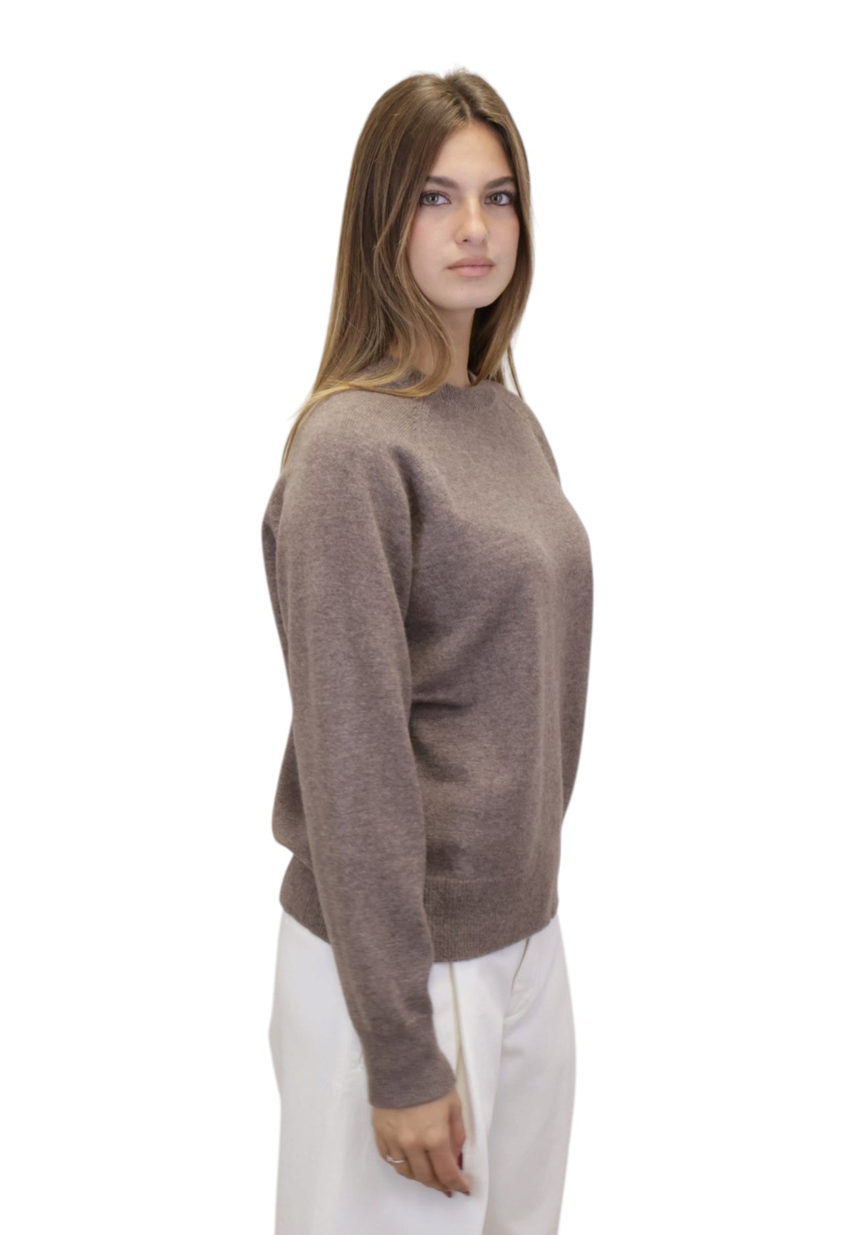 MAGLIE A GIROCOLLO Marrone Mc2 Saint Barth