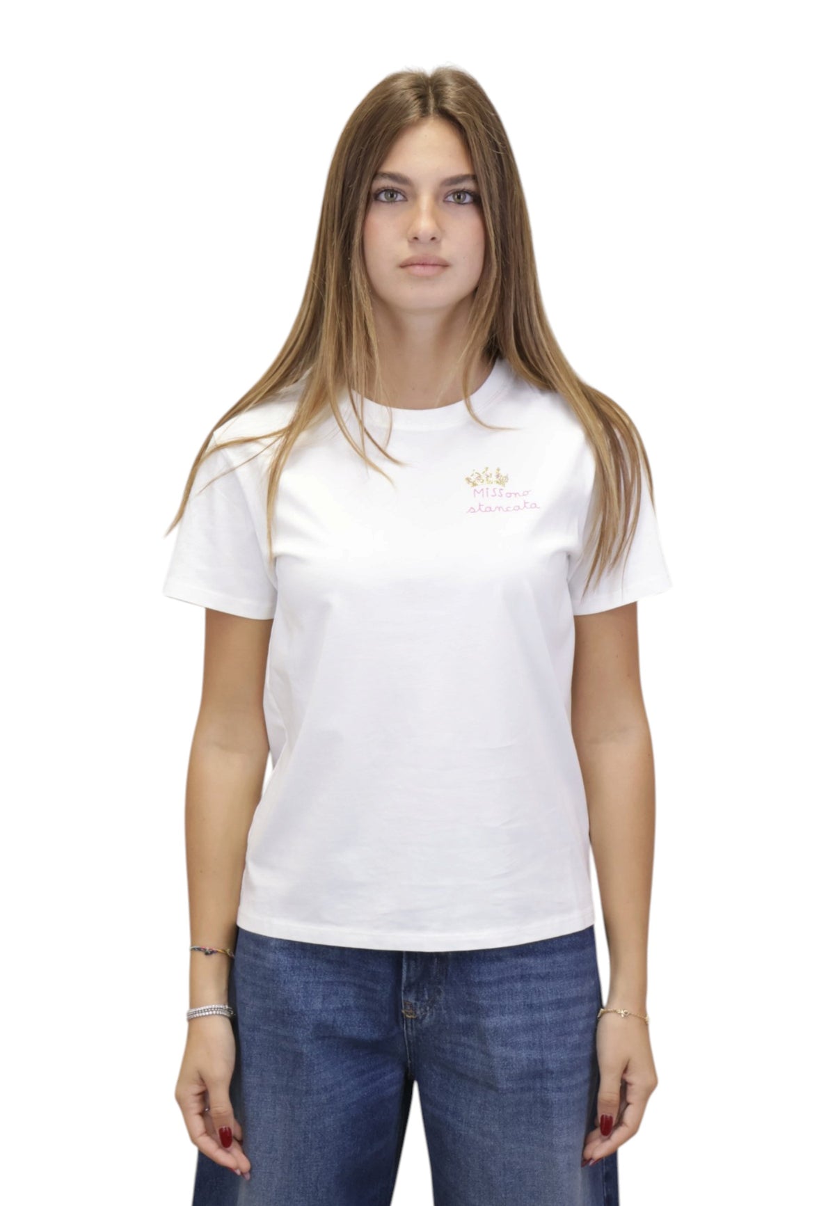 T-SHIRT Bianco Mc2 Saint Barth