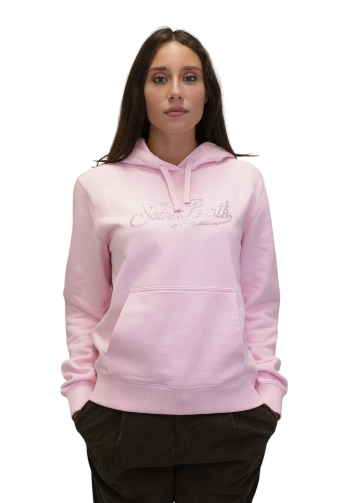 FELPE CON CAPPUCCIO Rosa Mc2 Saint Barth