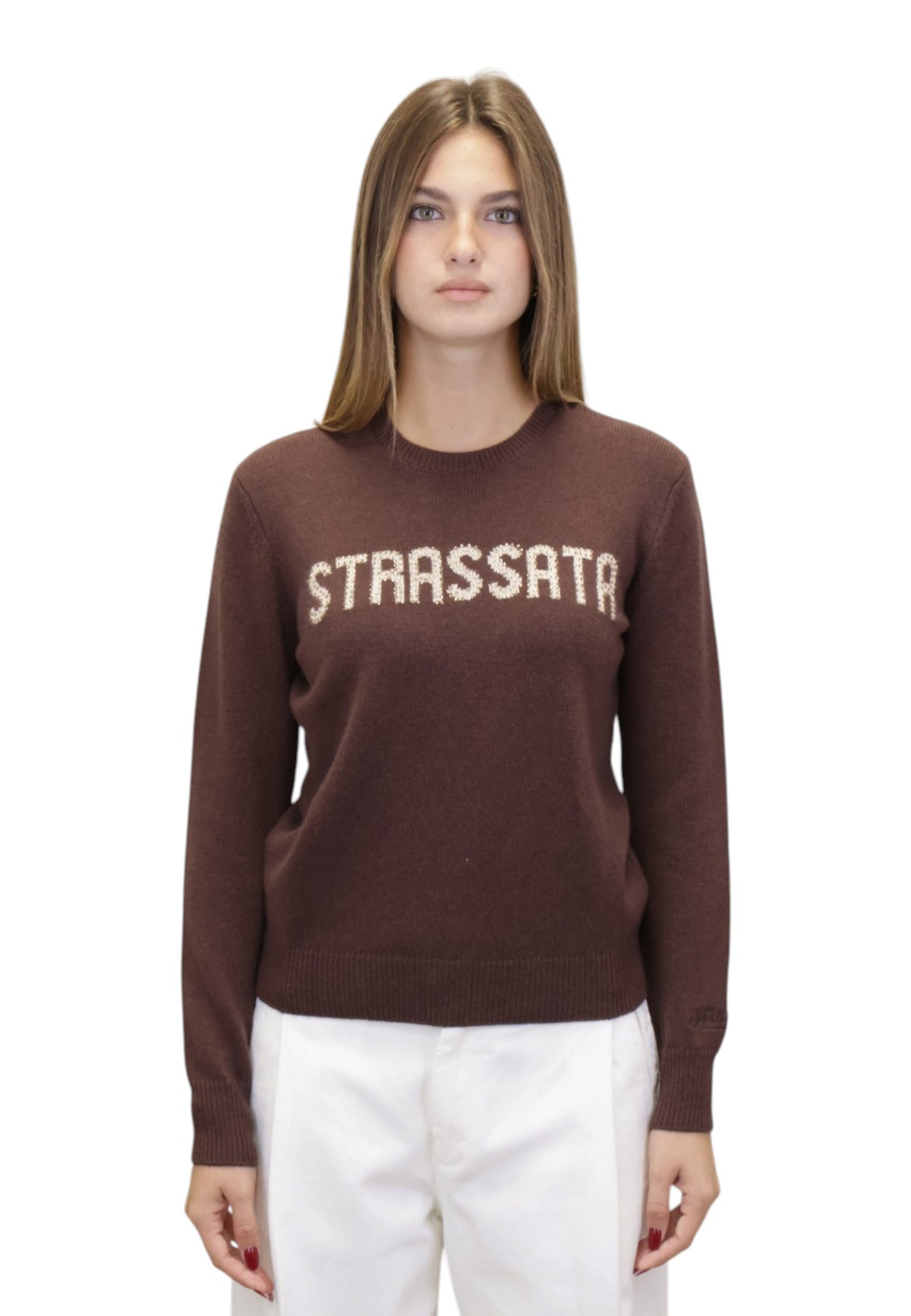 MAGLIE A GIROCOLLO Marrone Mc2 Saint Barth