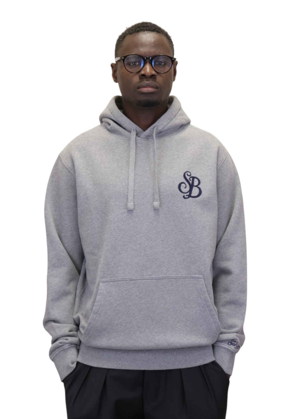 FELPE CON CAPPUCCIO Grigio Mc2 Saint Barth