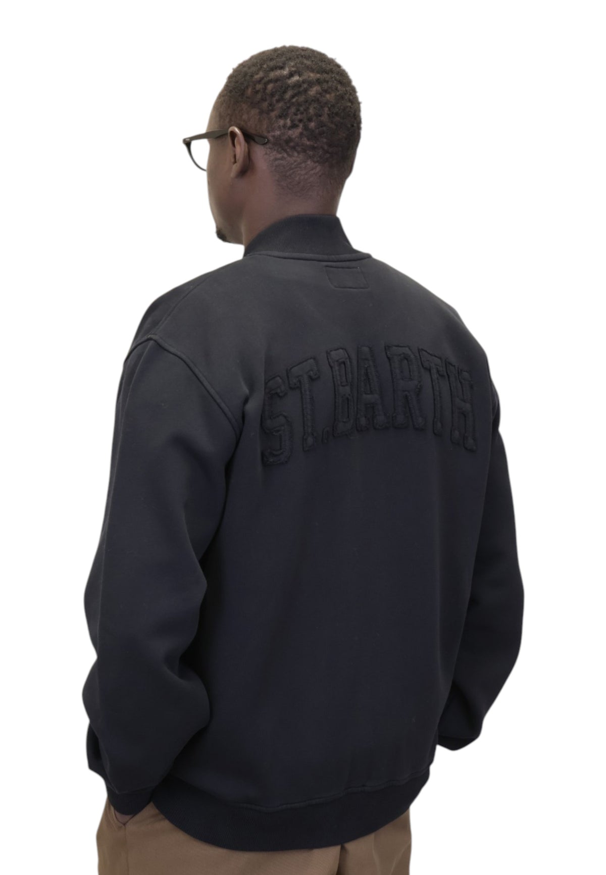 FELPE CON ZIP Nero Mc2 Saint Barth