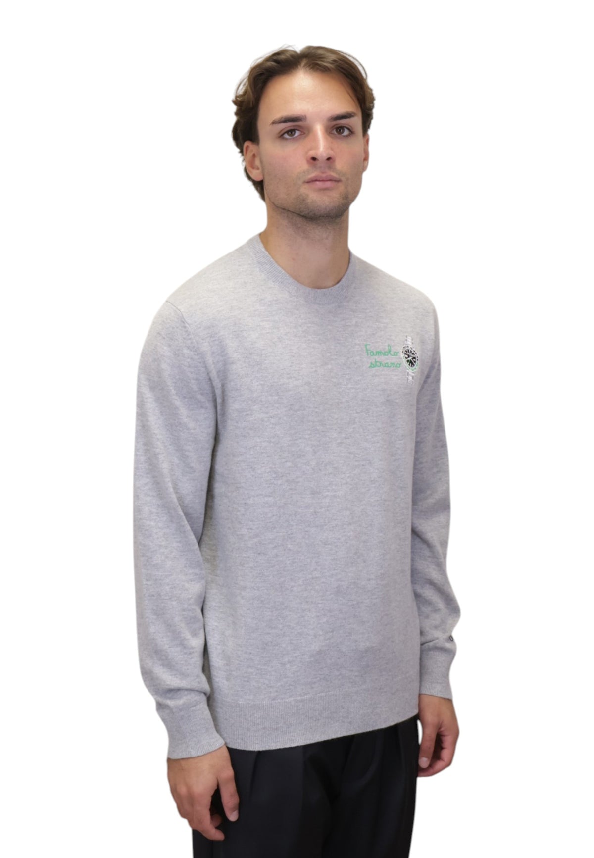MAGLIE A GIROCOLLO Grigio Mc2 Saint Barth