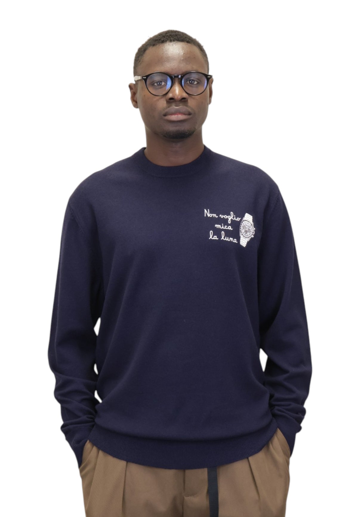 MAGLIE A GIROCOLLO Blu Mc2 Saint Barth