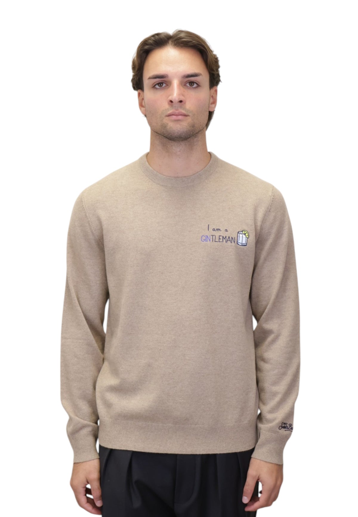 MAGLIE A GIROCOLLO Beige Mc2 Saint Barth