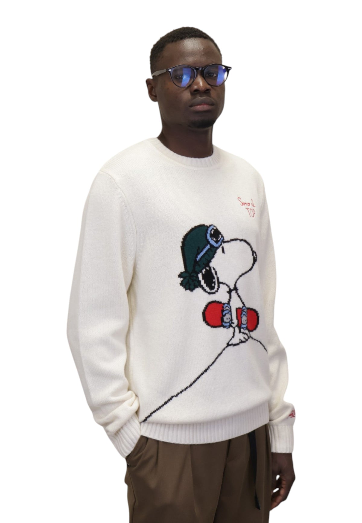 MAGLIE A GIROCOLLO Panna Mc2 Saint Barth