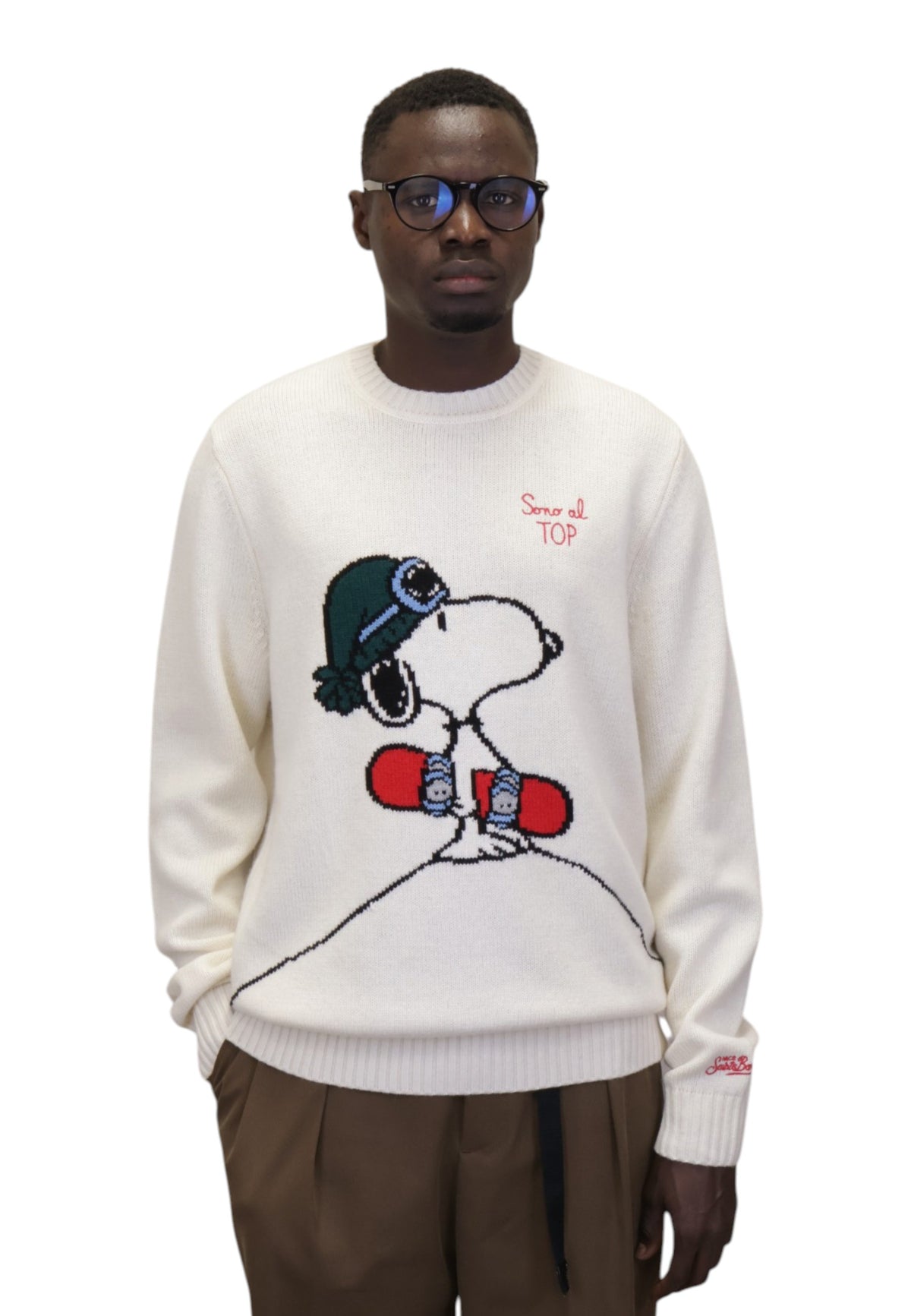 MAGLIE A GIROCOLLO Panna Mc2 Saint Barth