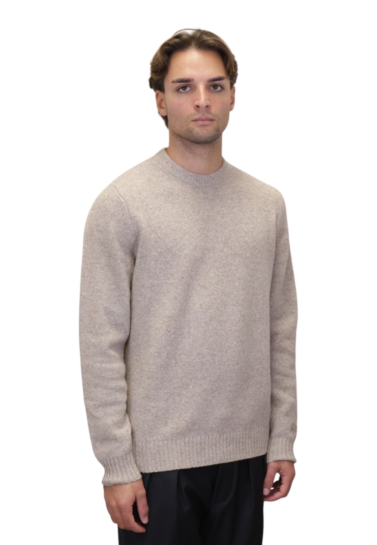 MAGLIE A GIROCOLLO Beige Mc2 Saint Barth