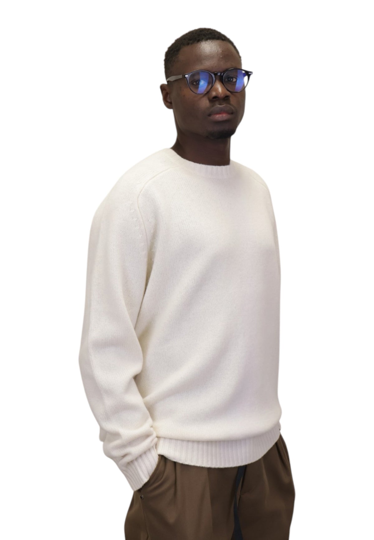 MAGLIE A GIROCOLLO Panna Mc2 Saint Barth