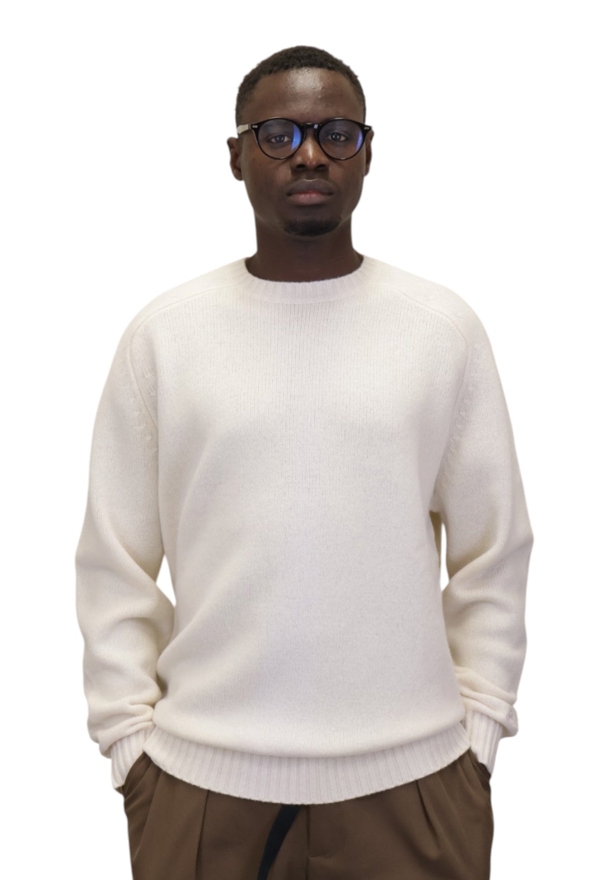 MAGLIE A GIROCOLLO Panna Mc2 Saint Barth