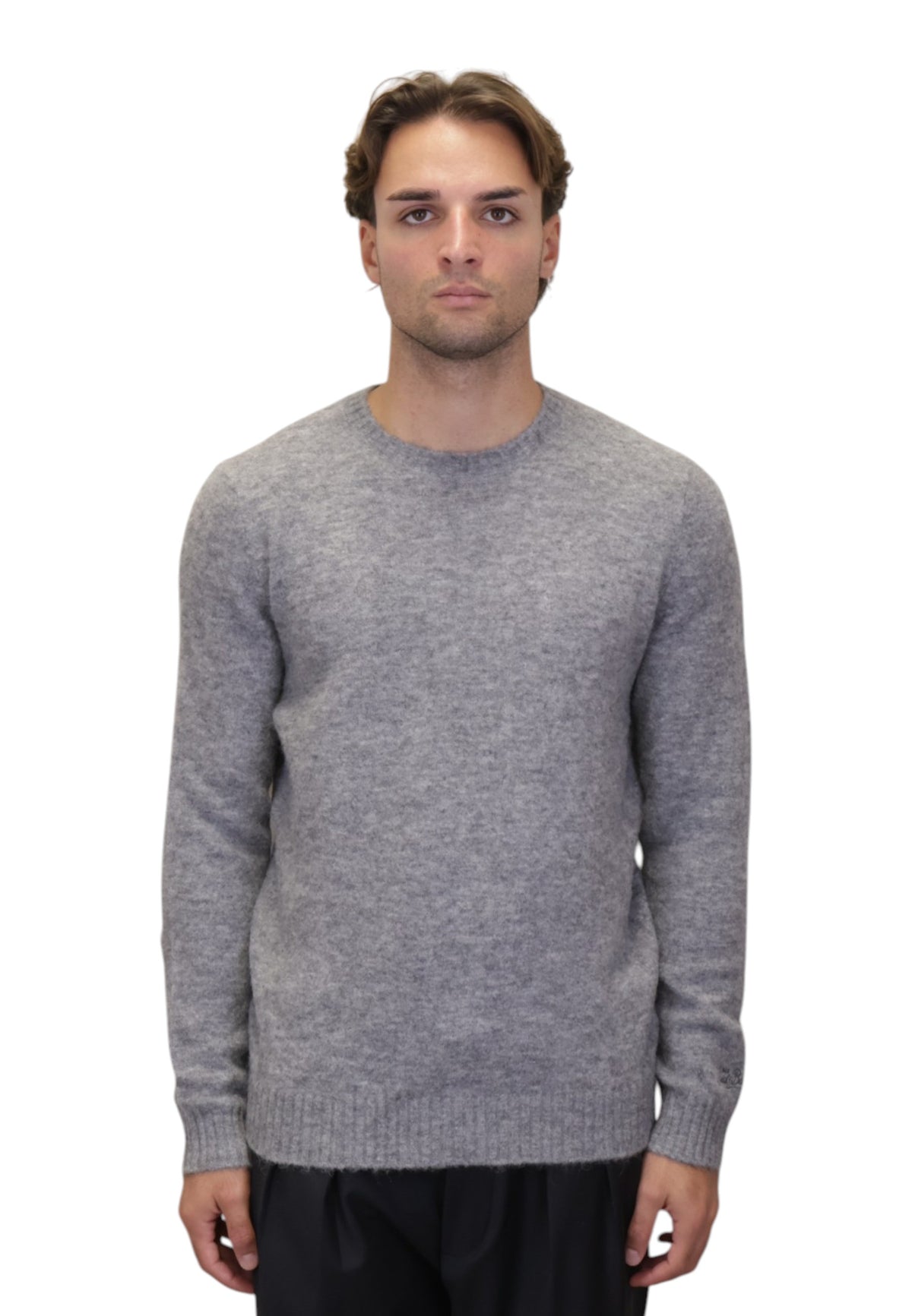 MAGLIE A GIROCOLLO Grigio Mc2 Saint Barth