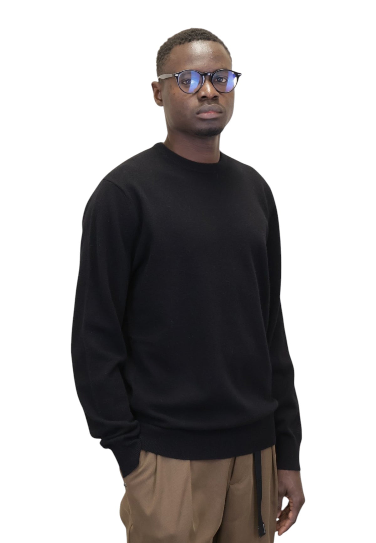 MAGLIE A GIROCOLLO Nero Mc2 Saint Barth