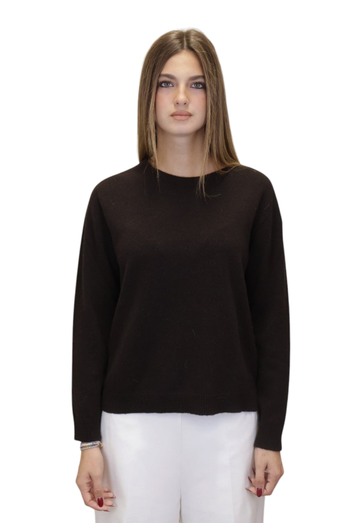 MAGLIE A GIROCOLLO Marrone Hekla & Co