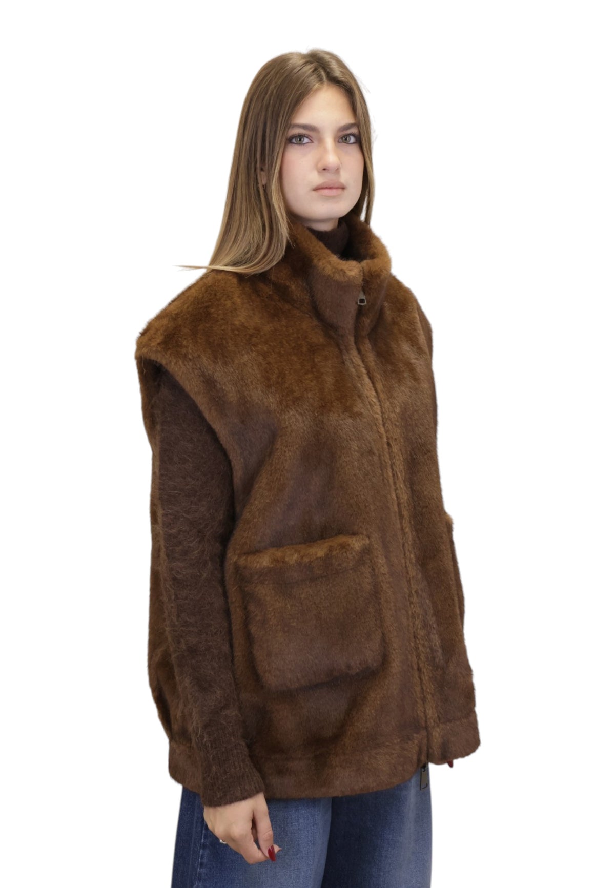 GILET Marrone Leon & Loulou